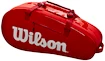 Taška na rakety Wilson Super Tour 2 Compartment Small Red