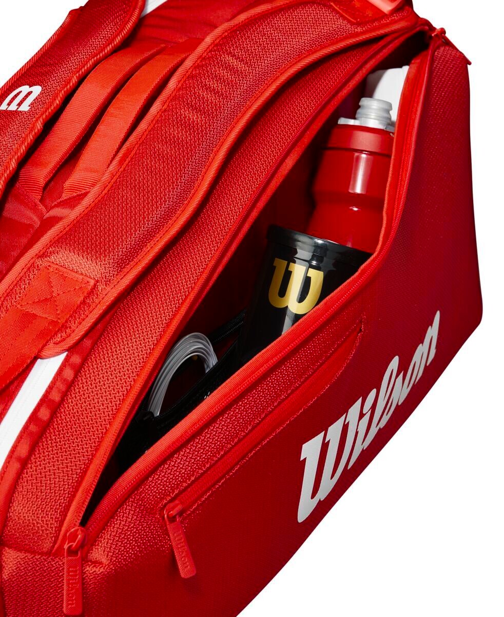 Taška na rakety Wilson  Super Tour Red 6PK 2025 - thumb (2)