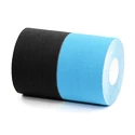 Tejpovací páska BronVit Sport kinesiology tape balení 2 x 6m – classic – černá + modrá