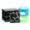 Tejpovací páska BronVit Sport kinesiology tape balení 2 x 6m – classic –  modrá + zelená