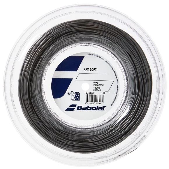 Tenisový výplet Babolat  RPM Soft Grey 200m  1,25 mm