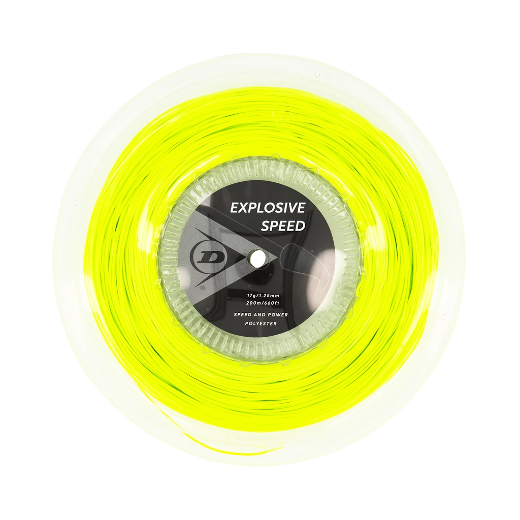Tenisový výplet Dunlop  Explosive Speed Yellow 1.25 Reel (200 m)