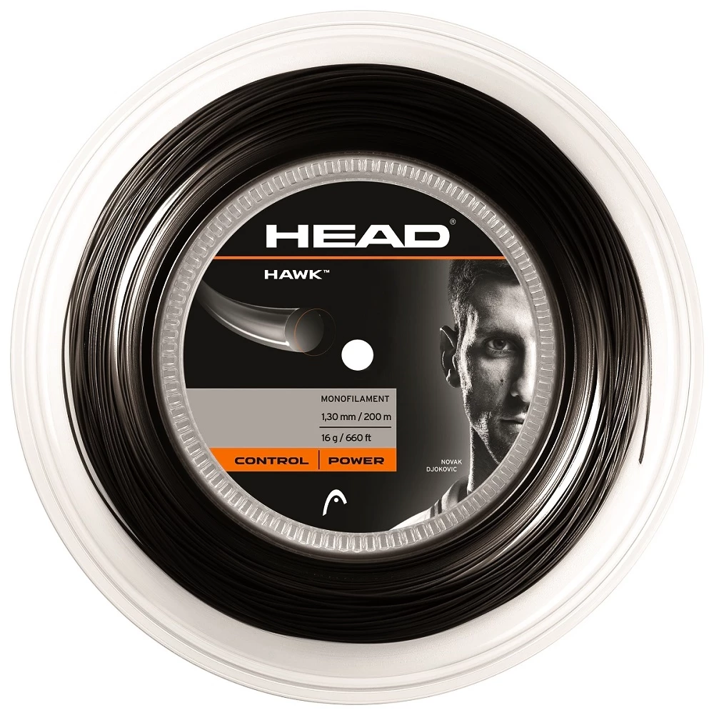 Tenisový výplet Head  Hawk Black (200 m)  1,25 mm