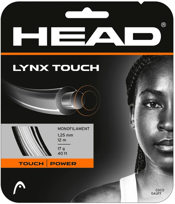 Tenisový výplet Head  Lynx Touch Transparent Black Set (12 m)