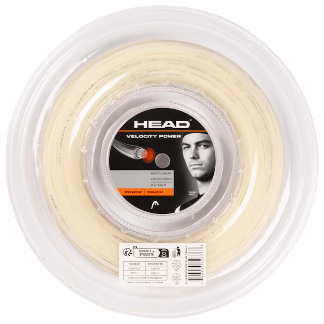 Tenisový výplet Head  Velocity MLT Power Natural (200 m)