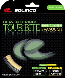 Tenisový výplet Solinco Tour Bite + Solinco Vanquish (12 m)