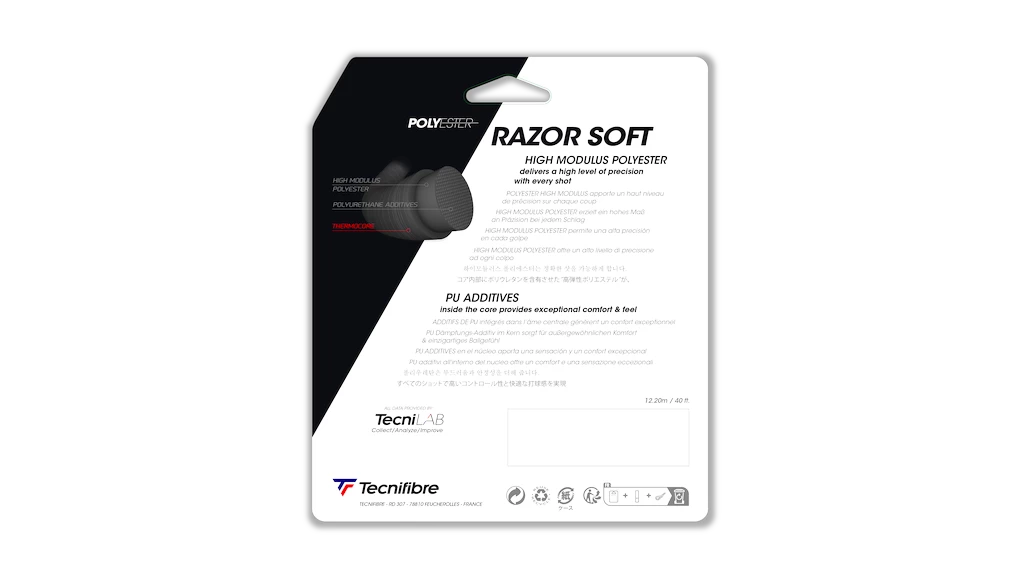 Tenisový výplet Tecnifibre  Razor Soft Carbon 12 m