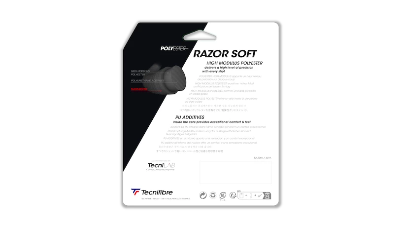 Tenisový výplet Tecnifibre  Razor Soft Carbon 12 m  1,25 mm