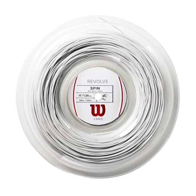 Tenisový výplet Wilson  Revolve 1.25 mm White Reel (200 m)