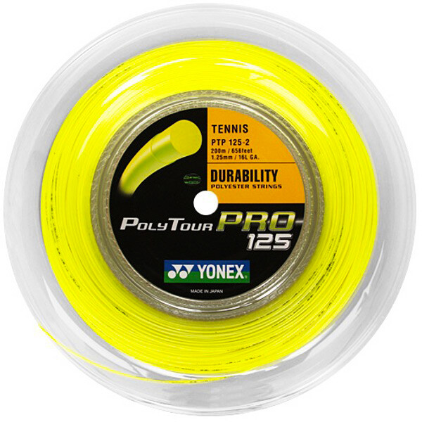 Product detail of Tenisový výplet Yonex  PolyTour Pro Yellow 200m  1,25 mm