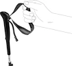 Trekové hole Leki  Skytera FX Carbon SL, white-black-orange, 110 - 130 cm