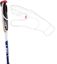 Trekové hole Leki  Smart Supreme, midnightblue dark metallic-darkblue-white, 100 - 130 cm