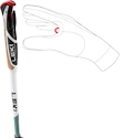 Trekové hole Leki  Spin Shark SL, white-smokegreen-dark anthracite, 100 - 130 cm