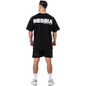 Tričko Nebbia GYM ESSENTIALS Oversized T-shirt 381 black