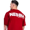 Tričko Nebbia GYM ESSENTIALS Oversized T-shirt 381 red