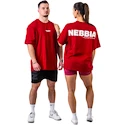 Tričko Nebbia GYM ESSENTIALS Oversized T-shirt 381 red