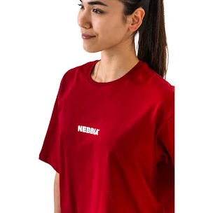 Tričko Nebbia GYM ESSENTIALS Oversized T-shirt 381 red