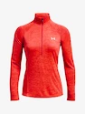 Tričko  Under Armour Tech 1/2 Zip - Twist-RED