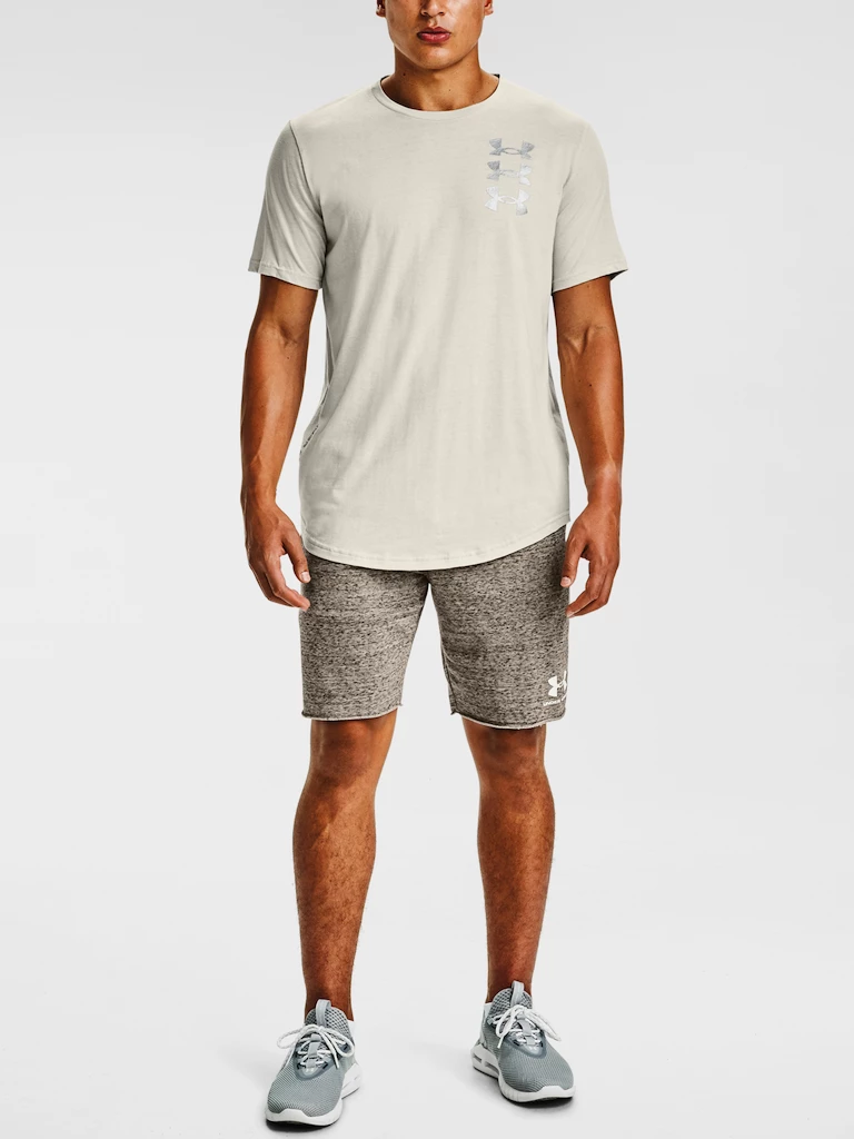 Tričko Under Armour TRIPLE STACK LOGO SS-WHT