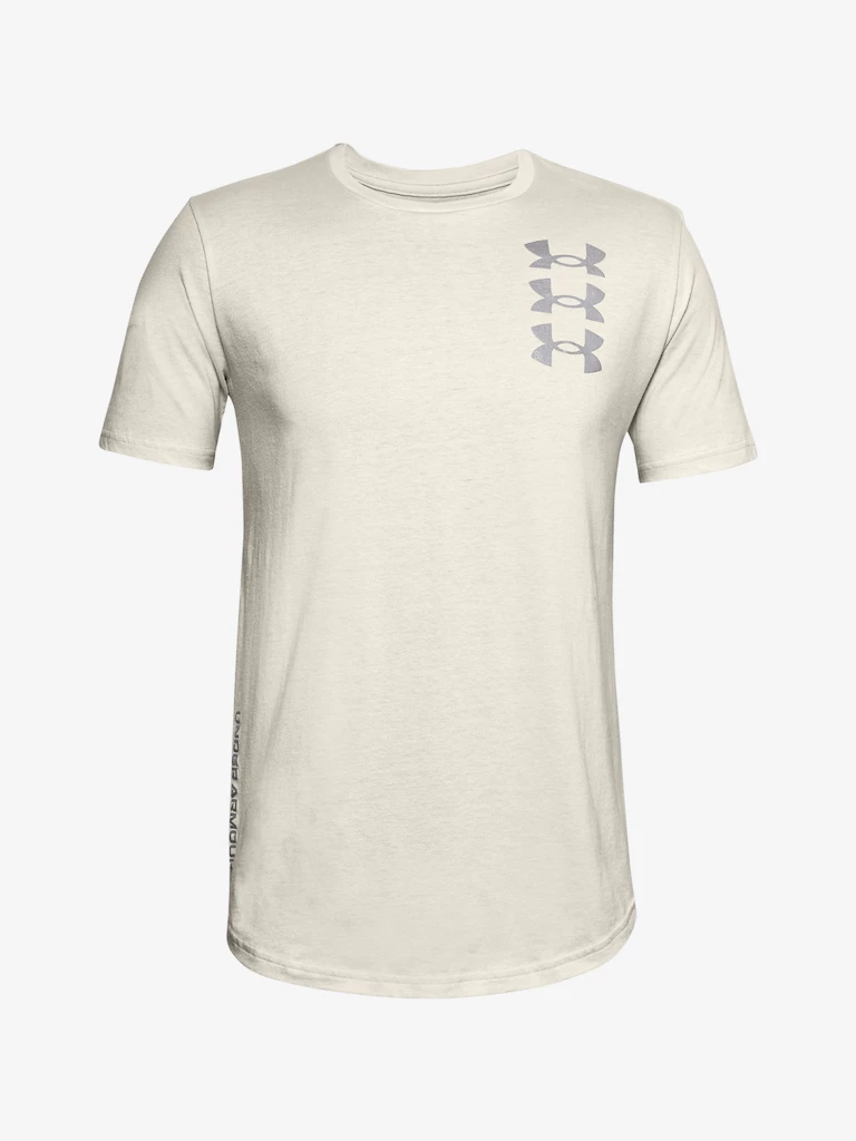 Tričko Under Armour TRIPLE STACK LOGO SS-WHT