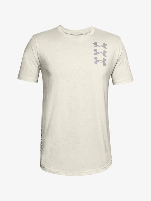Tričko Under Armour TRIPLE STACK LOGO SS-WHT