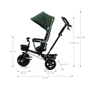 Tříkolka Kinderkraft Aveo Mystic Green