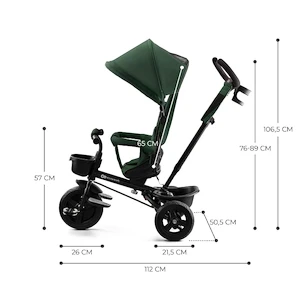 Tříkolka Kinderkraft Aveo Mystic Green