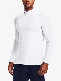 UA CG Armour Fitted Mock-WHT