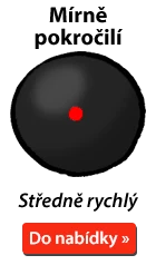 Středně rychlý míček na squash s červenou tečkou pro mírně pokročilé