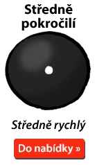 Středně rychlý squashový míček s bílou tečkou pro středně pokročilé