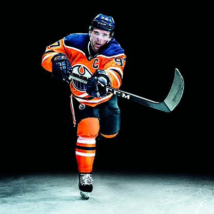 Connor McDavid ve výstroji CCM Jetspeed