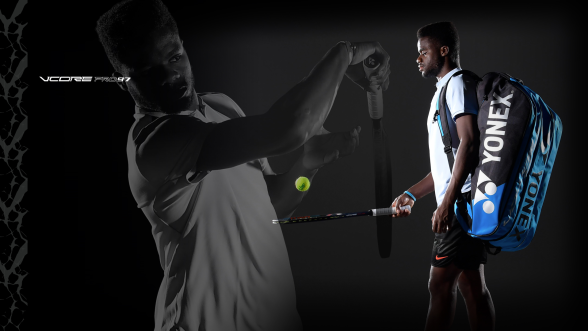 Tenisové rakety Yonex Vcore Pro s Frances Tiafoe