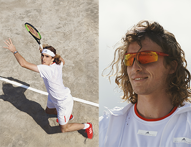 Stefanos Tsitsipas v kolekci adidas London Stella McCartney
