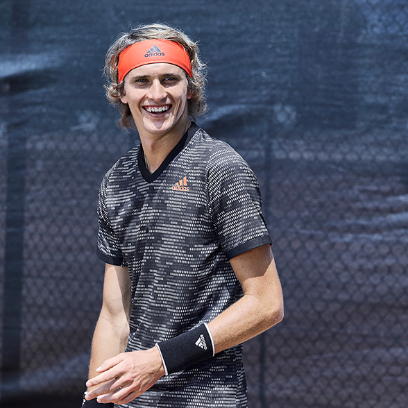 Alexander Zverev v kolekci tenisového oblečení adidas PrimeBlue 2020