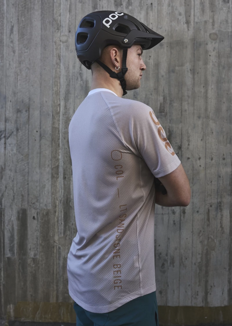 Pánský cyklistický dres POC  MTB Pure Tee Light Sandstone Beige