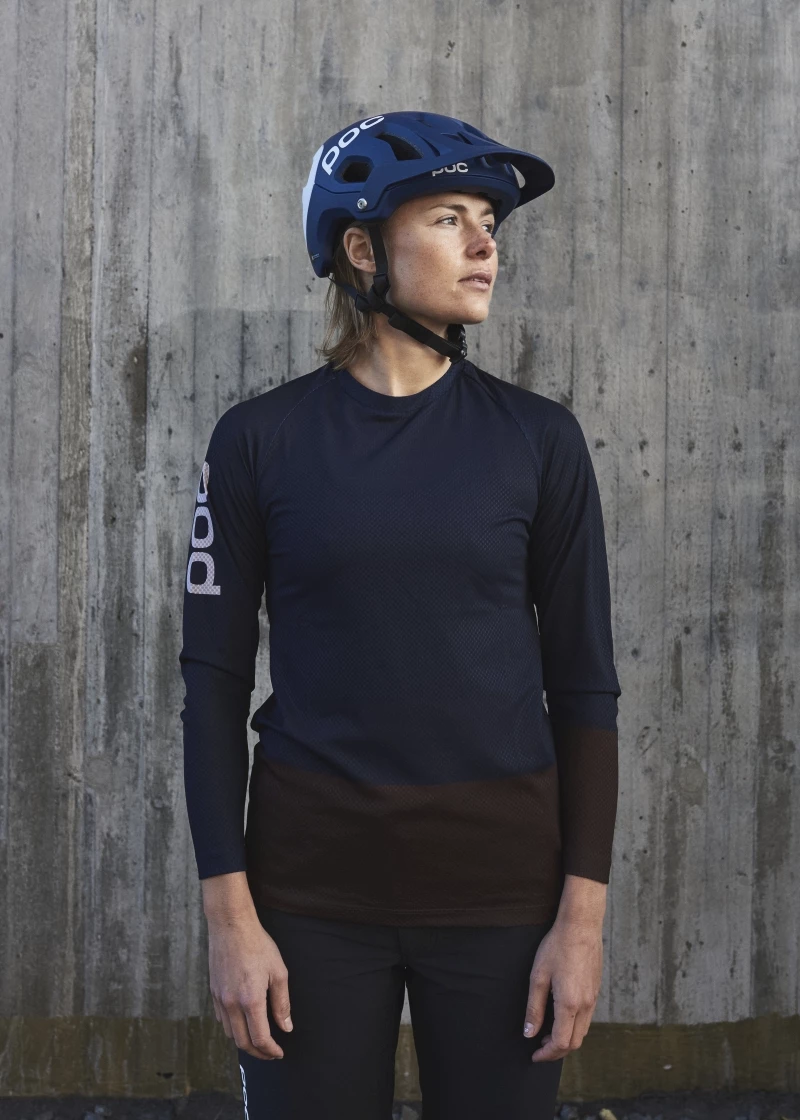 POC MTB Pure LS Turmaline Navy/Axinite Brown