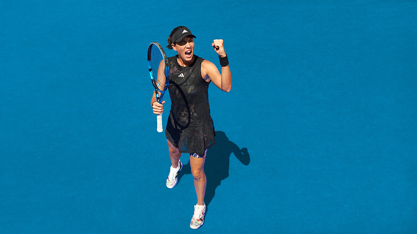 Garbine Muguruza v tenisovém oblečení adidas Melbourne 2023