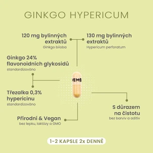 VemoHerb Ginkgo Hypericum 60 caps