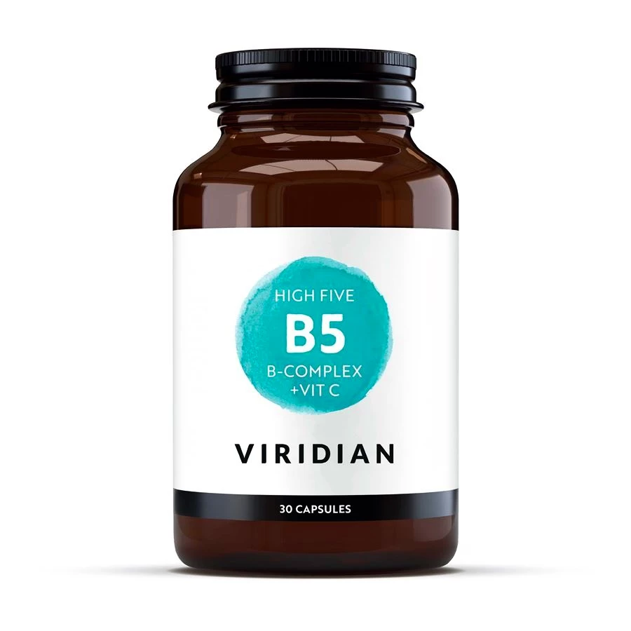 Viridian  High Five B5 B Complex + Vit C 30 kapslí