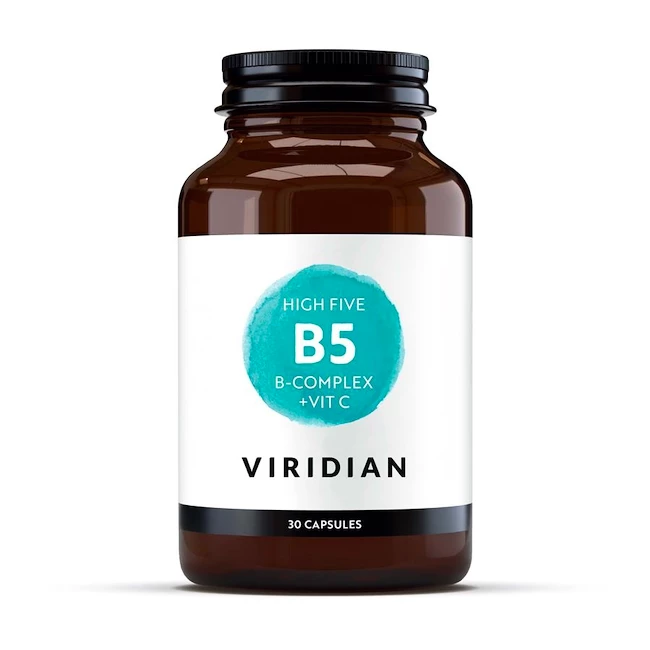 Viridian  High Five B5 B Complex + Vit C 30 kapslí