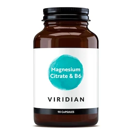 Viridian Magnesium Citrate with Vitamin B6 (Hořčík s vitamínem B6) 90 kapslí