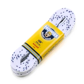 Voskované hokejové tkaničky Howies 274 cm White