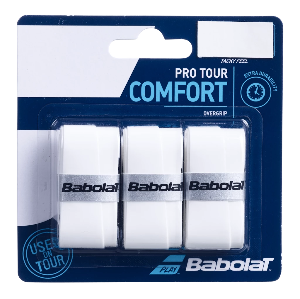 Vrchní omotávka Babolat  Pro Tour X3 White