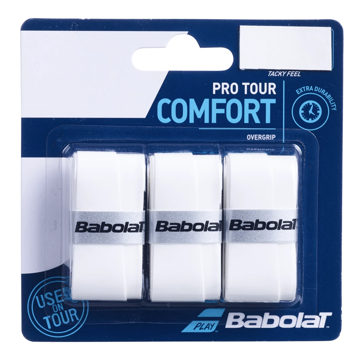 Vrchní omotávka Babolat  Pro Tour X3 White