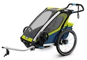 VYSTAVENO PRAHA! Dětský vozík Thule Chariot Sport 1 - 2 sety, modro-zelenámodro-zelená