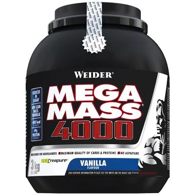 Weider Mega Mass 4000 3000&nbsp;g vanilka