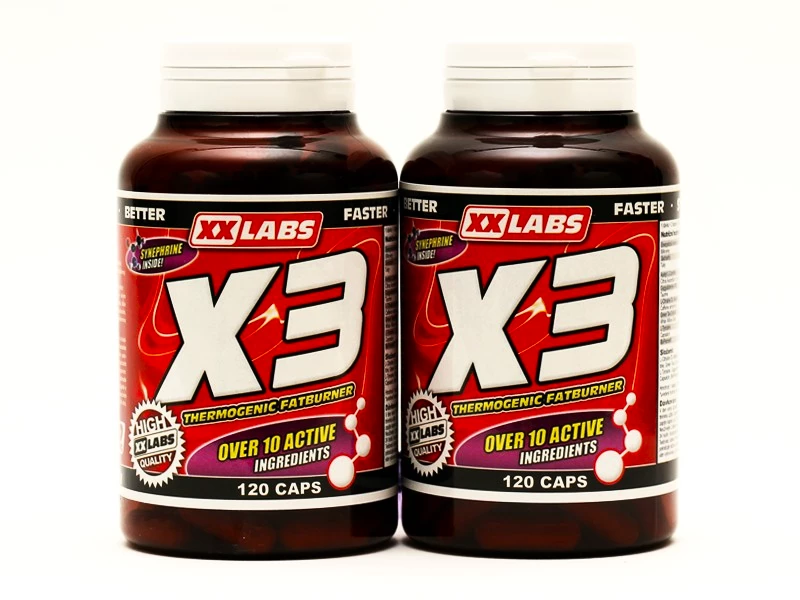 Xxlabs X3 Thermogenic Fat Burner 120 kapslí 1+1 ZDARMA