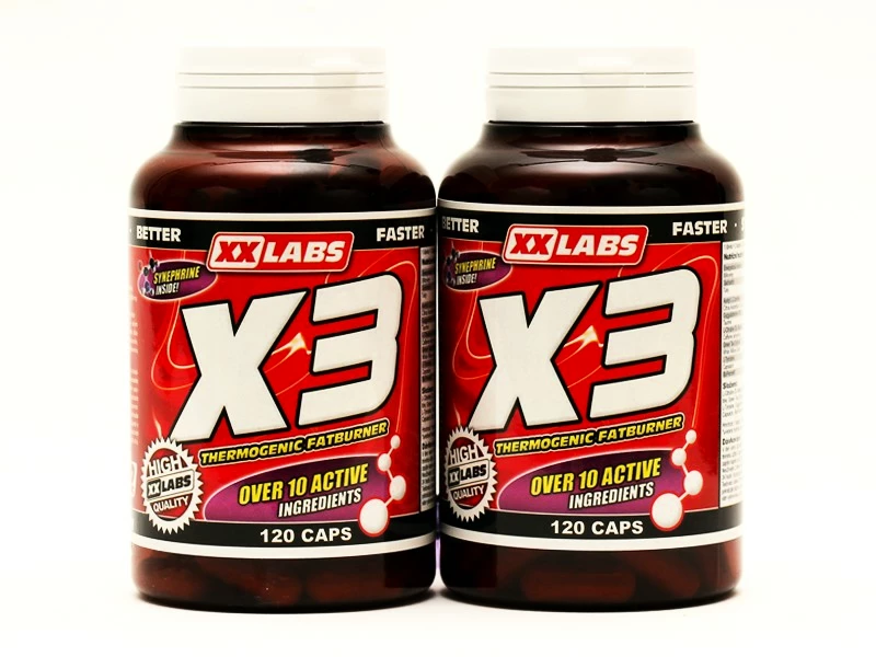 Xxlabs X3 Thermogenic Fat Burner 120 kapslí 1+1 ZDARMA