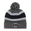 Zimní čepice 47 Brand Breakaway Cuff Knit NHL Los Angeles Kings Retro šedá