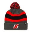Zimní čepice 47 Brand Breakaway Cuff Knit NHL New Jersey Devils šedá